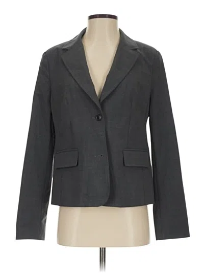 Pre-owned Lands' End Blazer Jacket In Gray