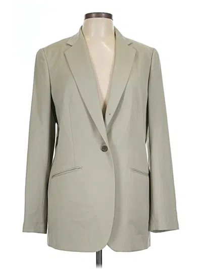 Pre-owned Lands' End Blazer Jacket In Gray