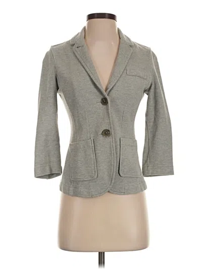 Pre-owned Lands' End Blazer Jacket In Gray