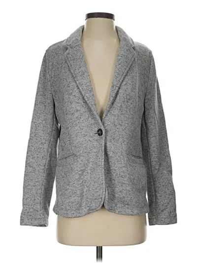 Pre-owned Lands' End Blazer Jacket In Gray