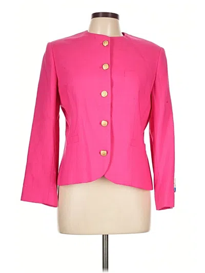 Pre-owned Lands' End Blazer Jacket In Pink