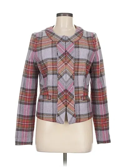 Pre-owned Lands' End Blazer Jacket In Purple