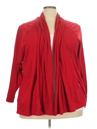 Pre-owned Lands' End Blazer Jacket In Red