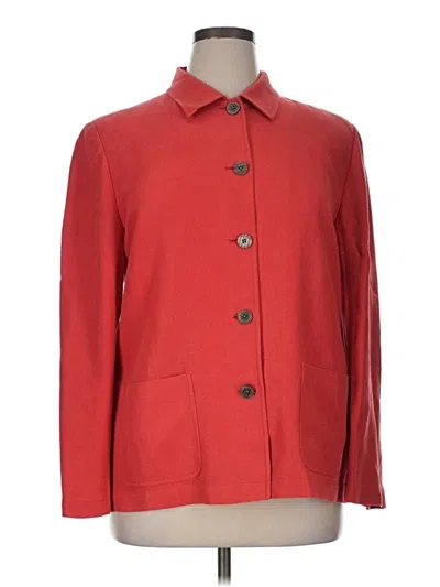 Pre-owned Lands' End Blazer Jacket In Red
