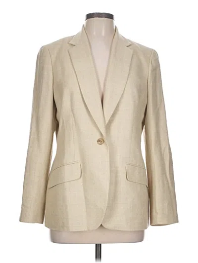 Pre-owned Lands' End Blazer Jacket In Tan