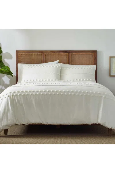 Lands' End Blue Loom Hazel Textured Cotton Duvet Cover Set In Multi