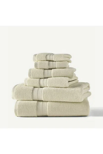 Lands' End Blue Loom Liam Bleach Friendly Cotton 6 Piece Bath Towel Set In Multi