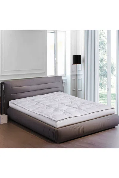 Lands' End Blue Ridge Home Fashions Down Featherbed Mattress Topper In Gray