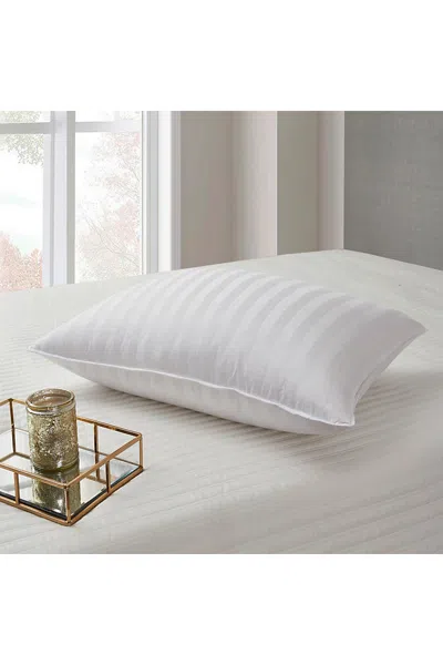 Lands' End Blue Ridge Home Fashions Supreme 350 Thread Count Damask Stripe Cotton Down Pillow In White