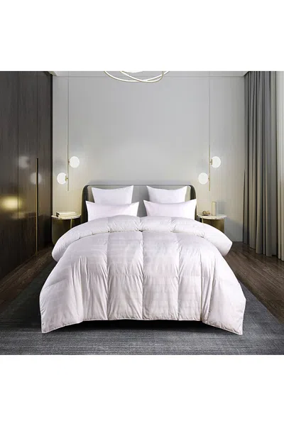 Lands' End Blue Ridge Home Fashions Windowpane Duraloft Down Alternative Cotton Comforter In White