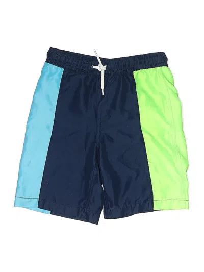 Pre-owned Lands' End Kids'  Board Shorts In Blue