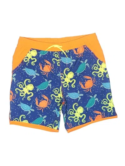 Pre-owned Lands' End Kids'  Board Shorts In Blue