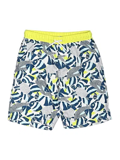 Pre-owned Lands' End Kids'  Board Shorts In Blue