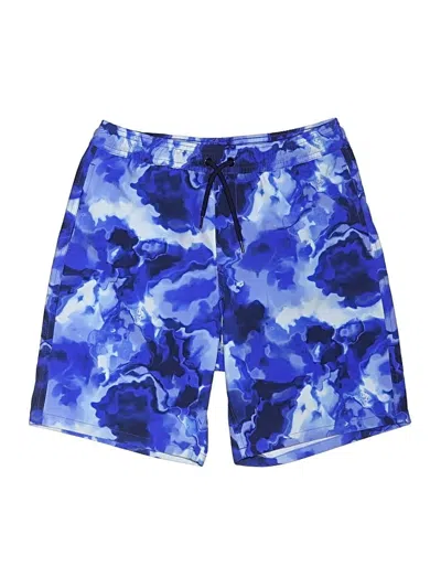 Pre-owned Lands' End Kids'  Board Shorts In Blue