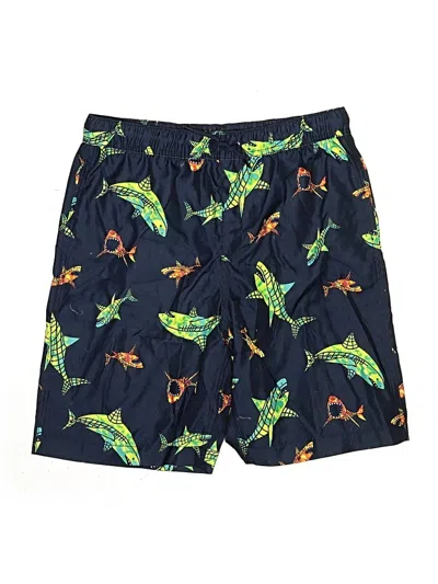 Pre-owned Lands' End Kids'  Board Shorts In Blue