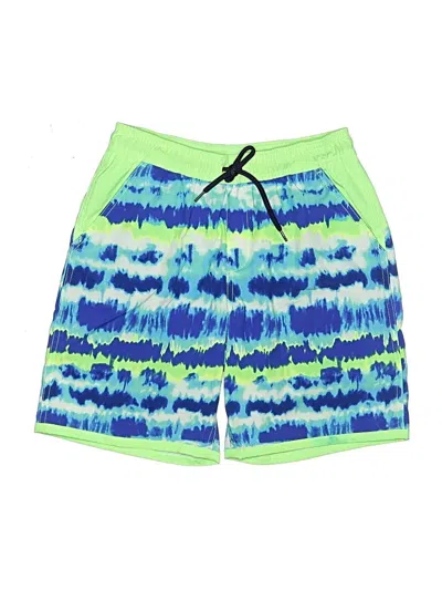 Pre-owned Lands' End Kids'  Board Shorts In Blue