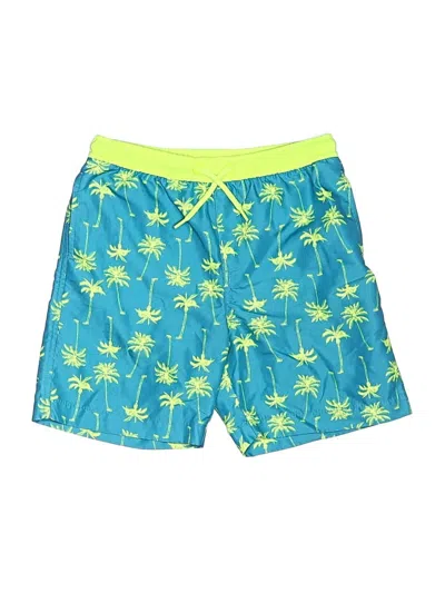 Pre-owned Lands' End Kids'  Board Shorts In Blue