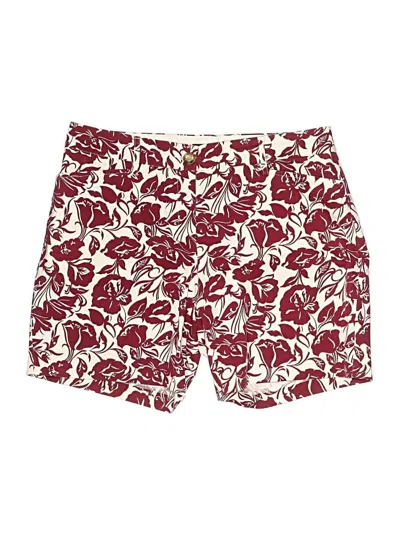 Pre-owned Lands' End Board Shorts In Burgundy