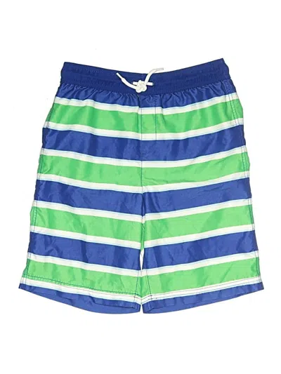 Pre-owned Lands' End Kids'  Board Shorts In Green