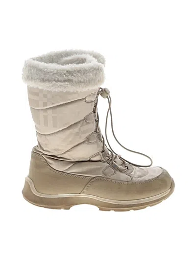 Pre-owned Lands' End Boots In Ivory
