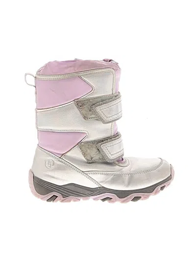 Pre-owned Lands' End Kids'  Boots In Silver