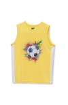Lands' End Kids'  Boys Active Jersey Top In Yellow