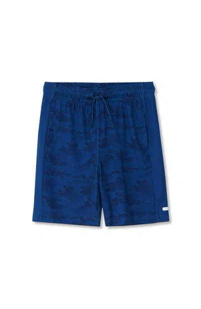 Lands' End Kids'  Boys Adventure Performance Shorts In Blue