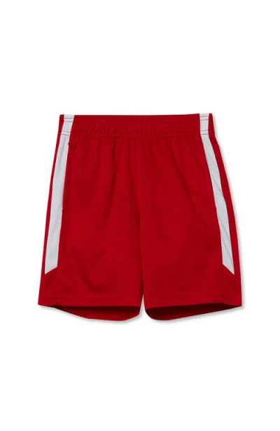 Lands' End Kids'  Boys Athletic Mesh Shorts In Burgundy
