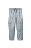 Lands' End Kids'  Boys Basic Iron Knee Fleece Jogger In Gray