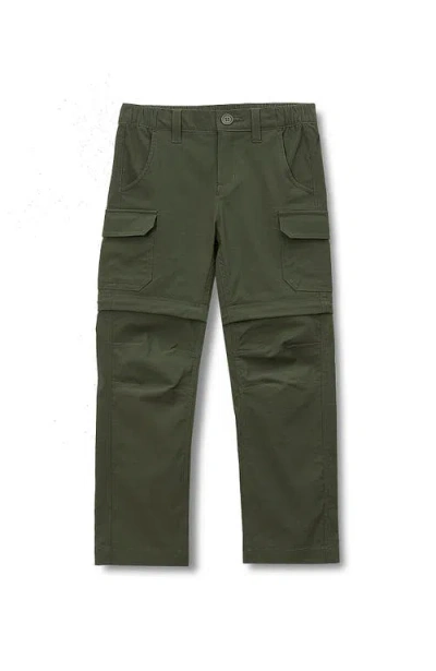 Lands' End Kids'  Boys Cargo Convertible Pants In Green