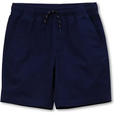 Lands' End Kids'  Boys Cotton Pull On Shorts In Blue