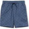 Lands' End Kids'  Boys Cotton Pull On Shorts In Blue
