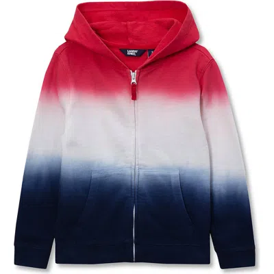 Lands' End Babies'  Boys Full Zip Hooded Sweatshirt In Multi