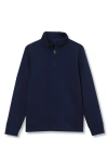 Lands' End Kids'  Boys Half Zip Pullover In Deep Sea Navy