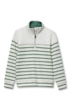 Lands' End Boys Half Zip Pullover In Green