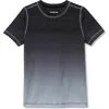Lands' End Boys Husky Active Performance Tee In Black