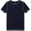 Lands' End Kids'  Boys Husky Active Performance Tee In Blue