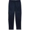 Lands' End Kids'  Boys Husky Basic Iron Knee Fleece Joggers In Blue