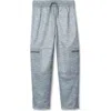Lands' End Boys Basic Iron Knee Fleece Jogger In Gray