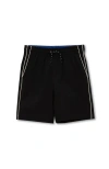 Lands' End Kids'  Boys Husky Cotton Pull On Shorts In Black