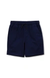 Lands' End Boys Cotton Pull On Shorts In Blue