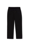 Lands' End Boys Iron Knee Stretch Lined Rib Waist Pants In Black