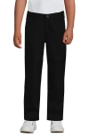 Lands' End Boys Iron Knee Active Chino Pants In Black