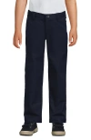 Lands' End Kids'  Boys Iron Knee Active Chino Pants In Classic Navy
