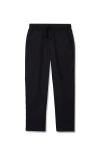 Lands' End Kids'  Boys Iron Knee Stretch Lined Rib Waist Pants In Black