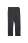 Lands' End Kids'  Boys Iron Knee Texture Knit Pants In Black