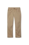 Lands' End Kids'  Boys Iron Knee Twill 5 Pocket Pants In Neutral