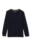 Lands' End Kids'  Boys Long Sleeve Thermal Shirt In Black