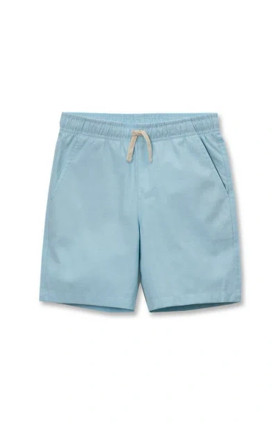 Lands' End Kids'  Boys Oxford Pull On Shorts In Blue