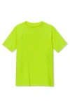 Lands' End Kids'  Boys Short Sleeve Upf 50 Sun Protection Rash Guard In Green